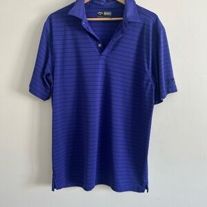 Callaway Men’s Purple Striped Golf Polo